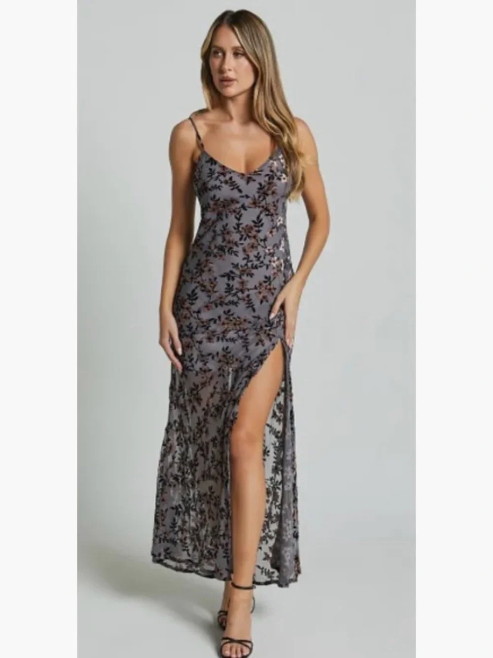 showpo grey dress Darlene Midi Dress